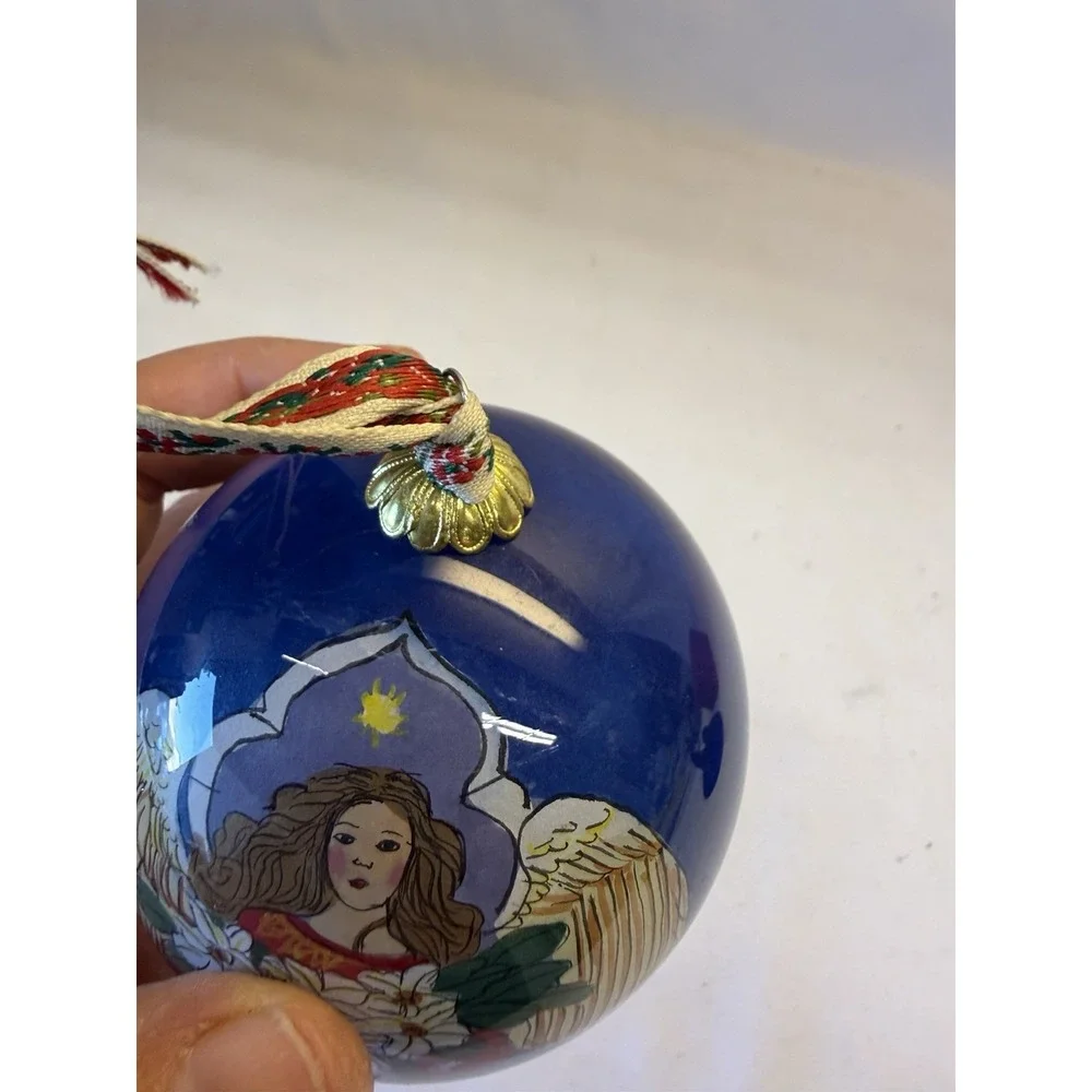 Pier 1 Li Bien Christmas Angel Ornament Glass 2013 Boxed
